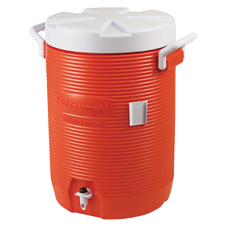 5 Gallon Orange Plastic Water Cooler 1840999