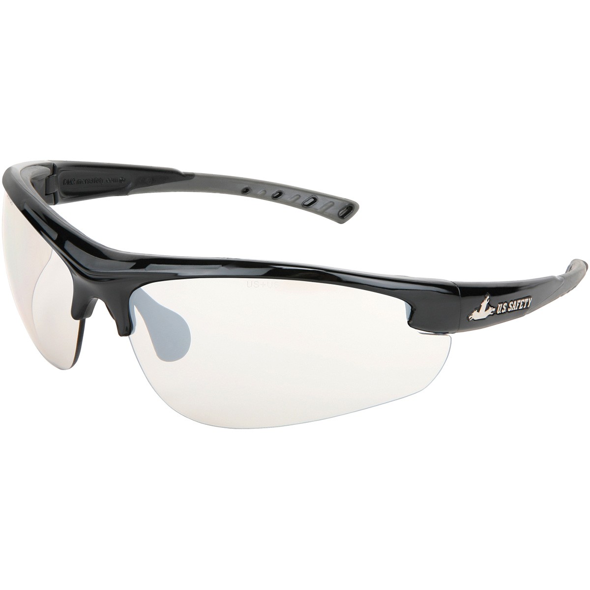 Dominator 2 - Indoor/Outdoor Clear Mirror Lens Safety Glasses - DM1219