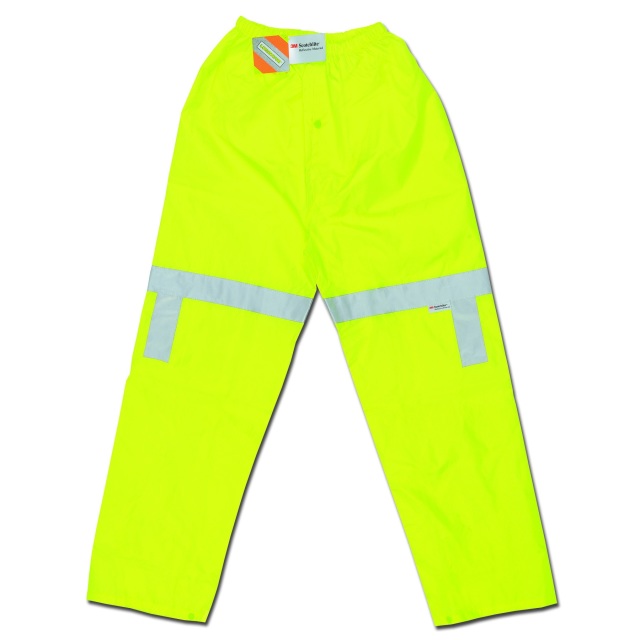 Yellow Medium MCR Safety 2903M Classic PVC//Polyester 3-Piece Rainsuit with Elastic Waist Pants